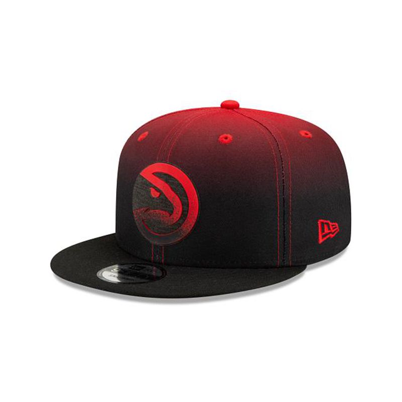 NBA Atlanta Hawks Back Half 9Fifty Snapback (AOE0869) - Red New Era Caps